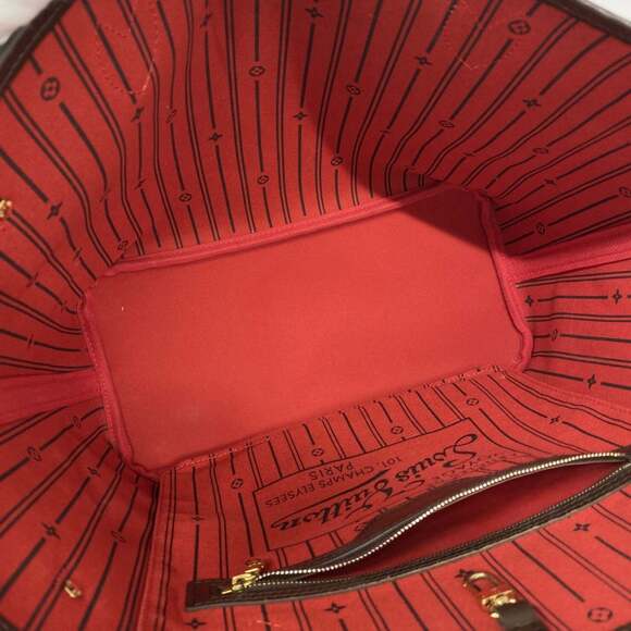 LOUIS VUITTON Authentic Brown Damier Neverfull MM Tote Bag - Picture 4 of 15